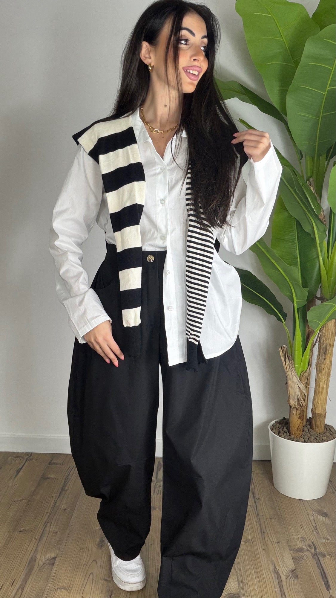 Camicia con Finto Maglioncino