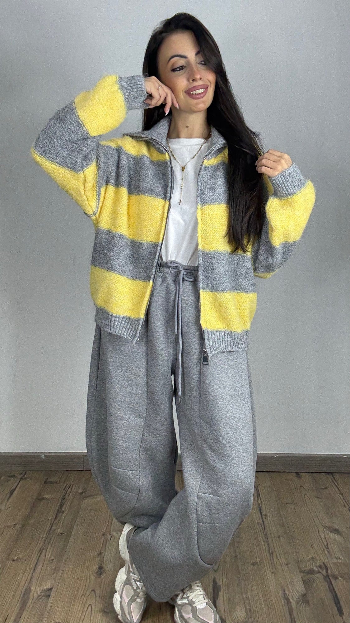 Pullover con Chiusura Lampo