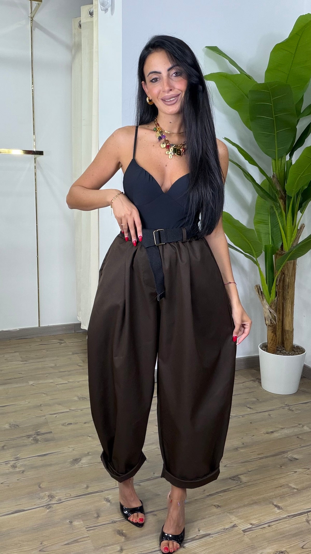 Pantalone 7186 marrone