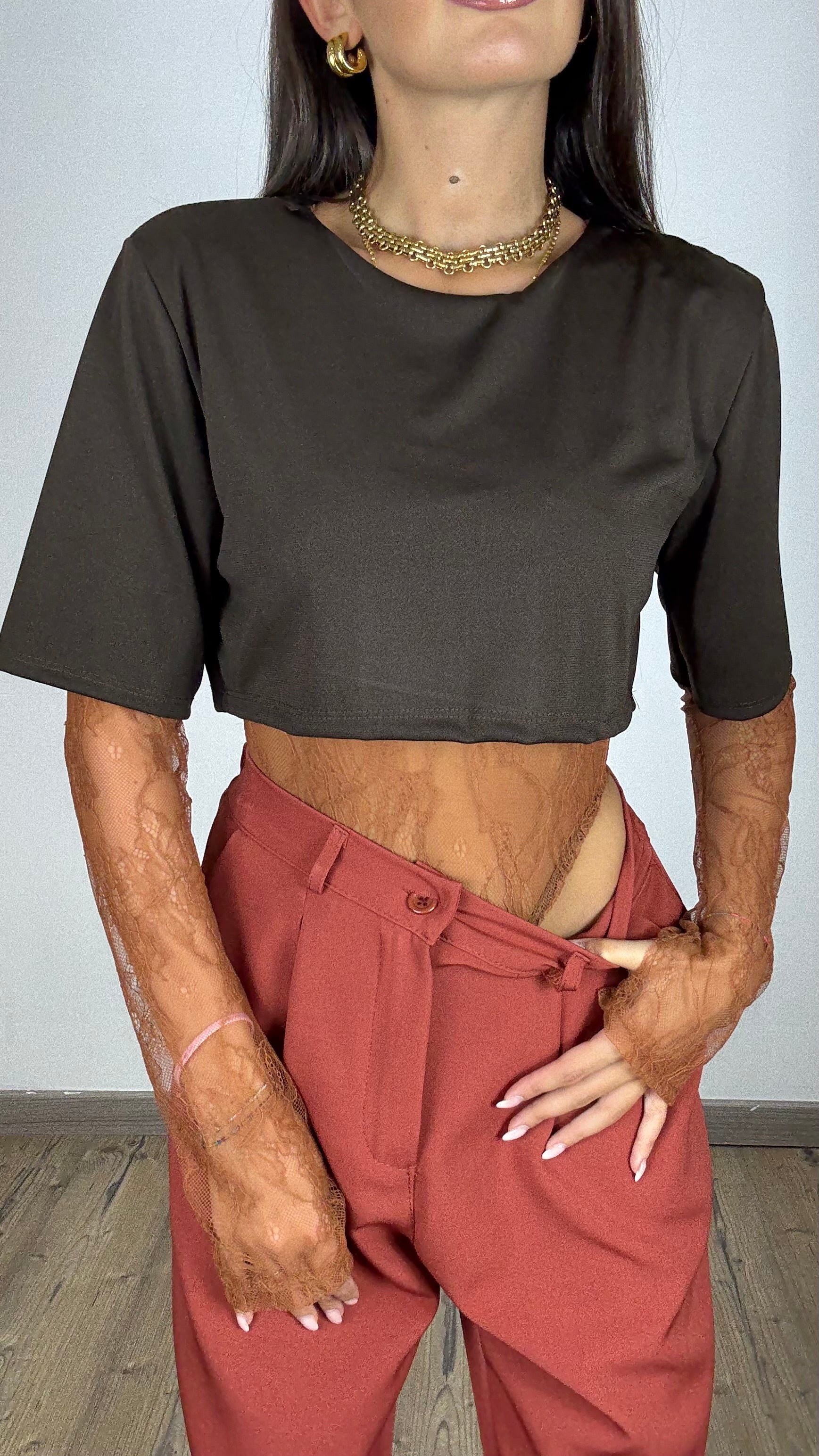 Body t-shirt Viral 2260 marrone