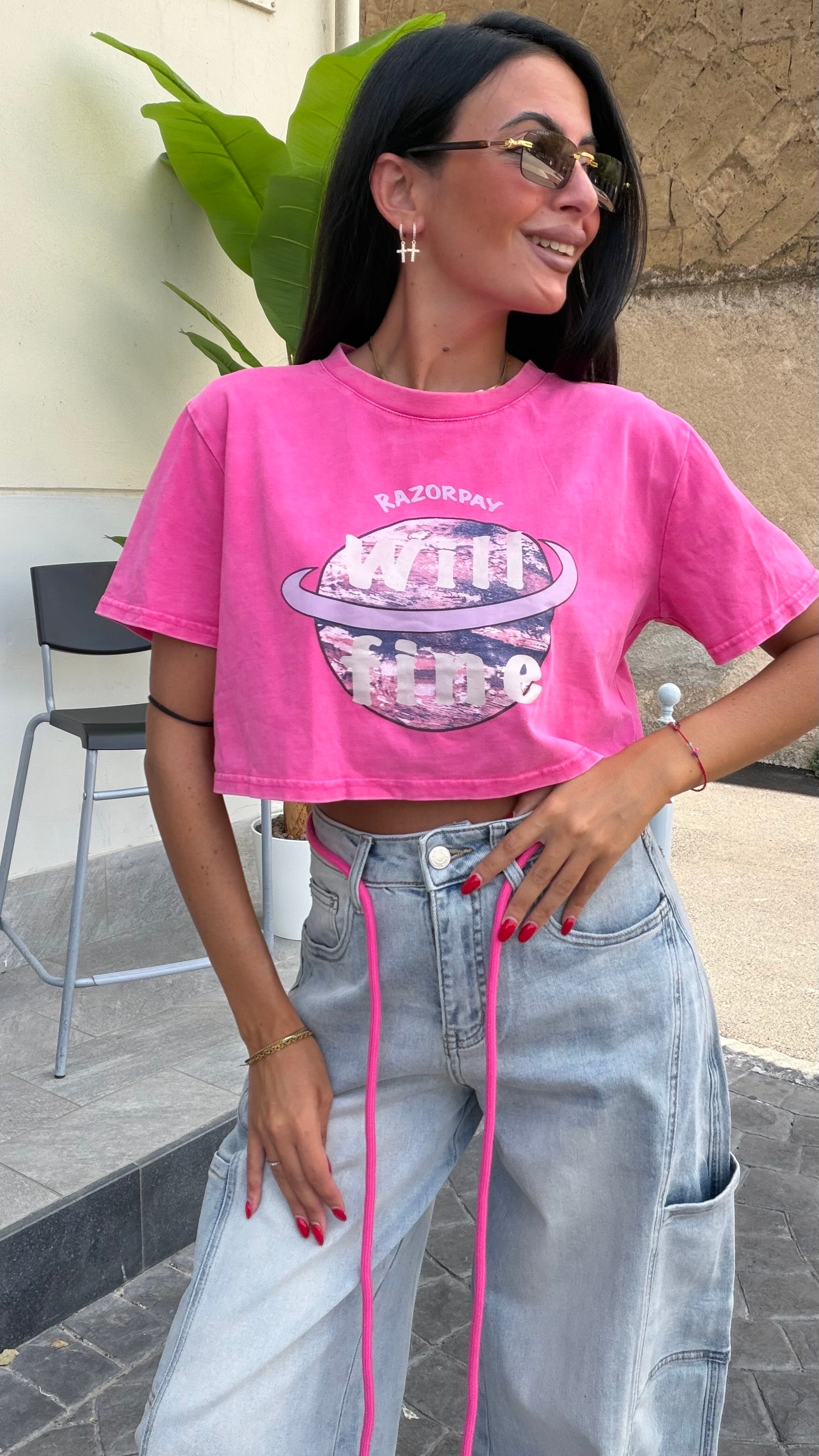 T-shirt crop PRO188