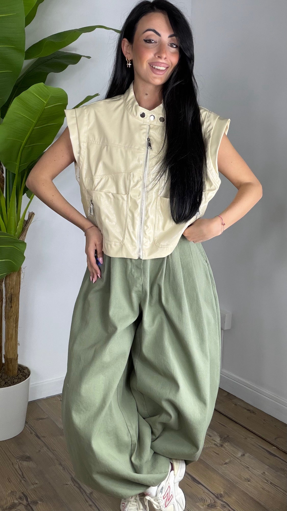 Blazer Gilet in  Ecopelle