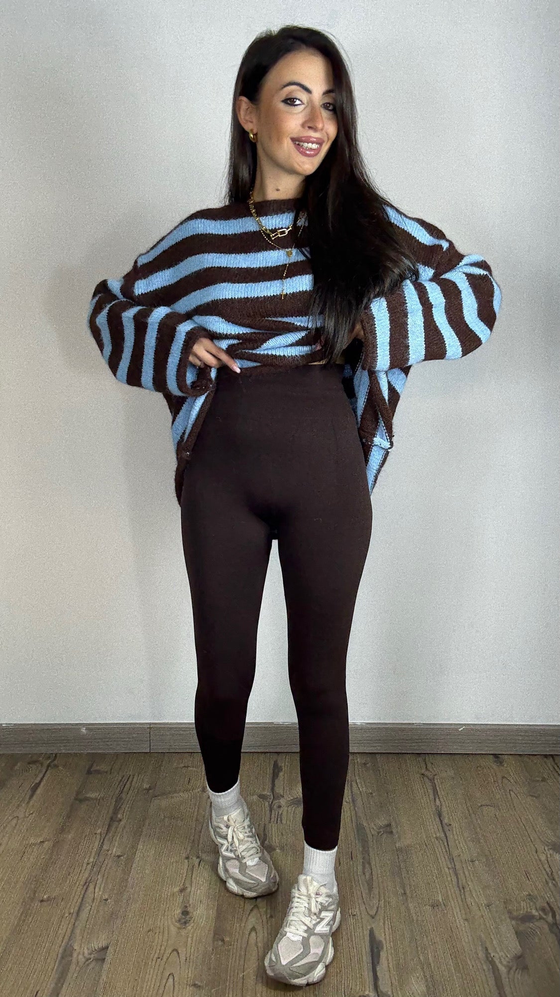 Leggins Felpato marrone