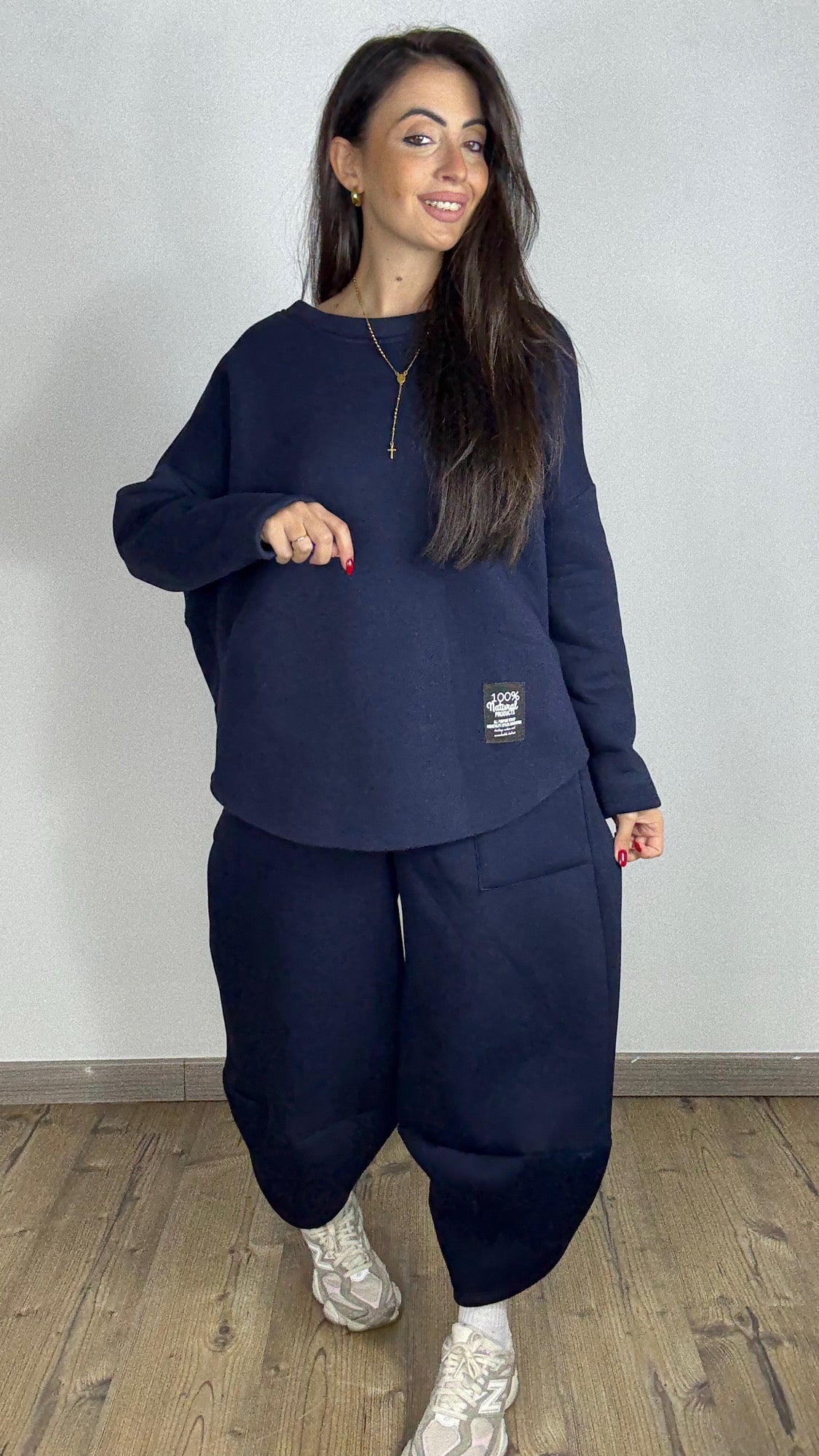 Tuta Japan Felpata blu