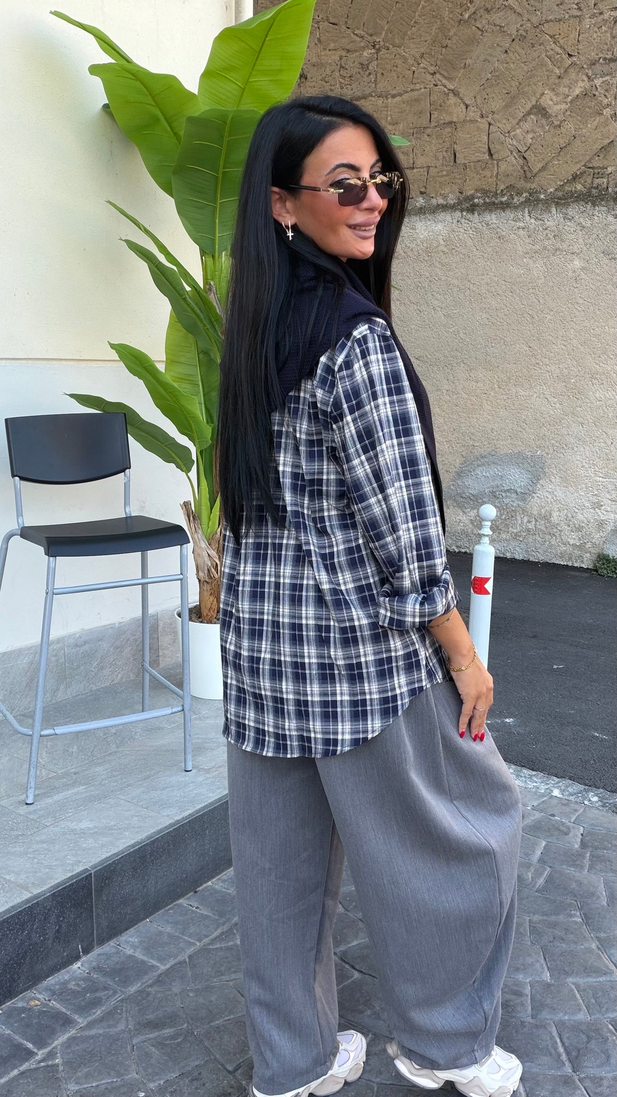 Camicia con foulard