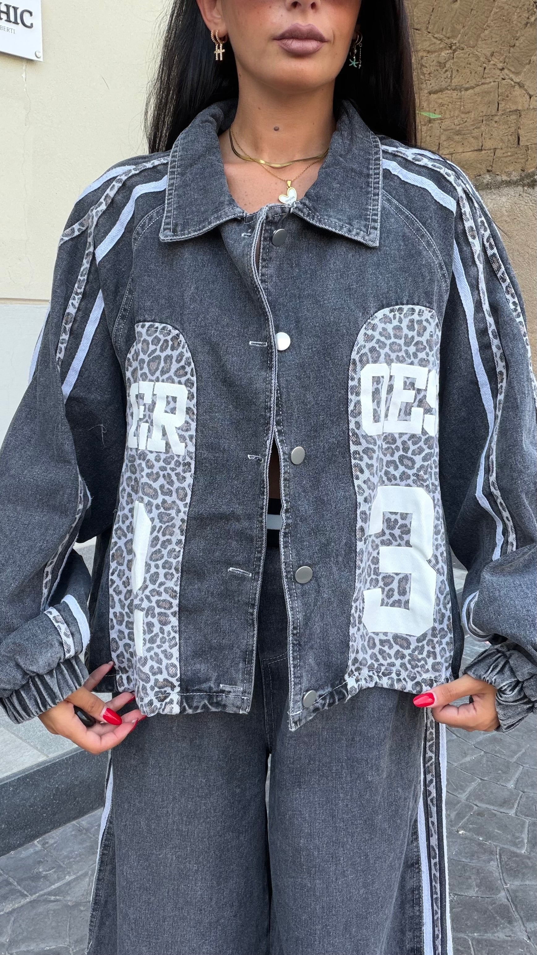 Coordinato Her Des denim Scuro