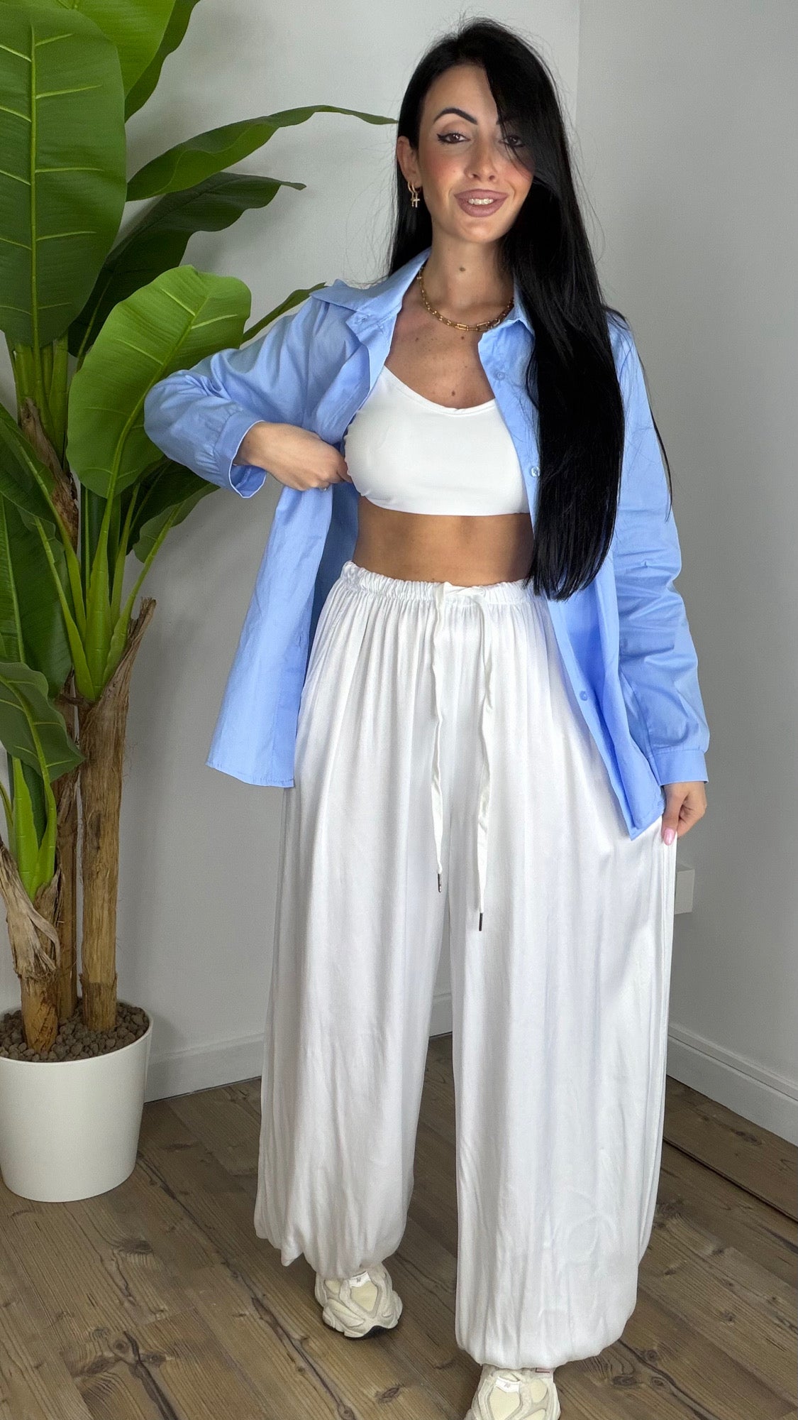 Pantalone Satinato Ballon