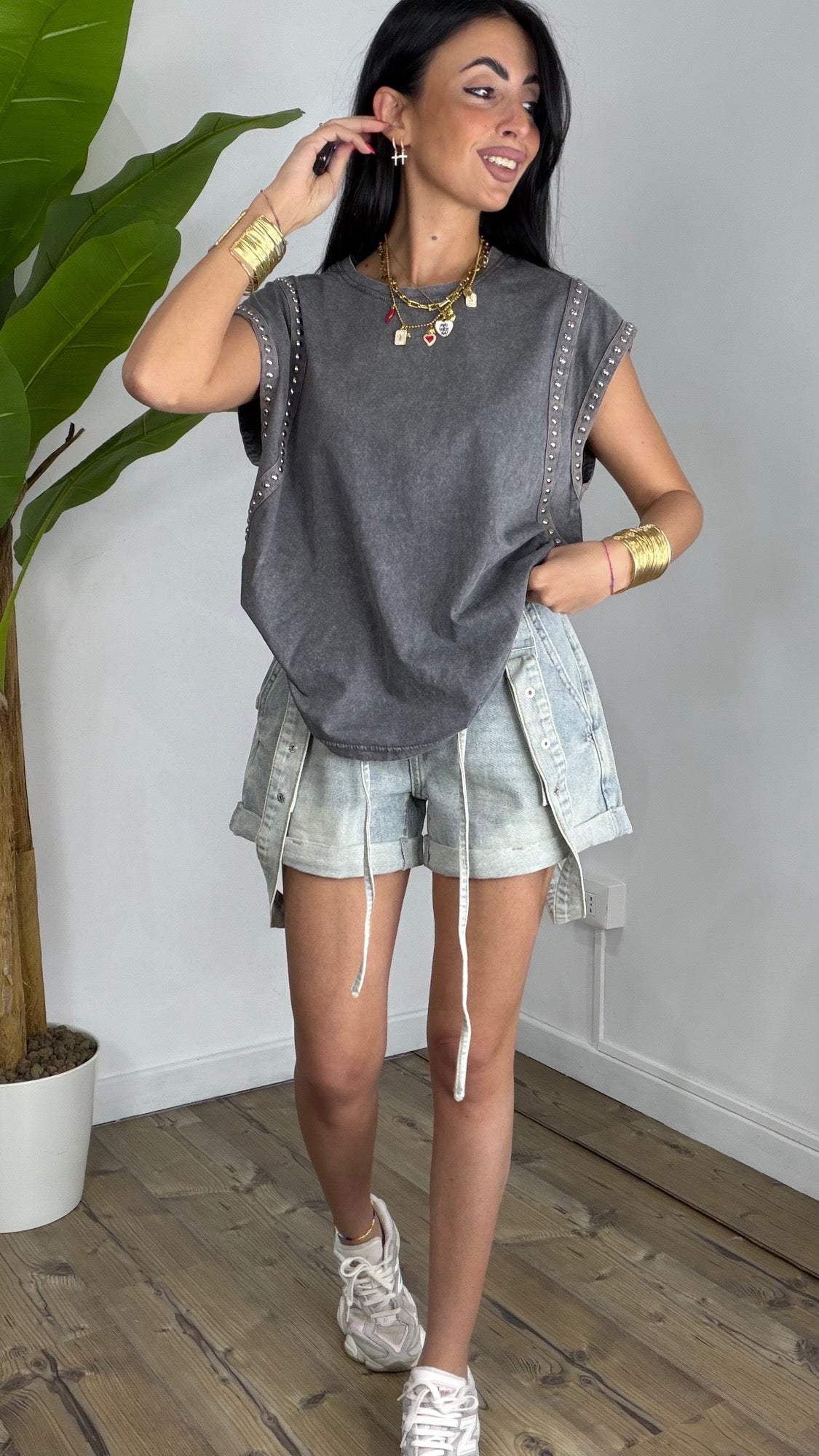 T-shirt L2602 Borchia