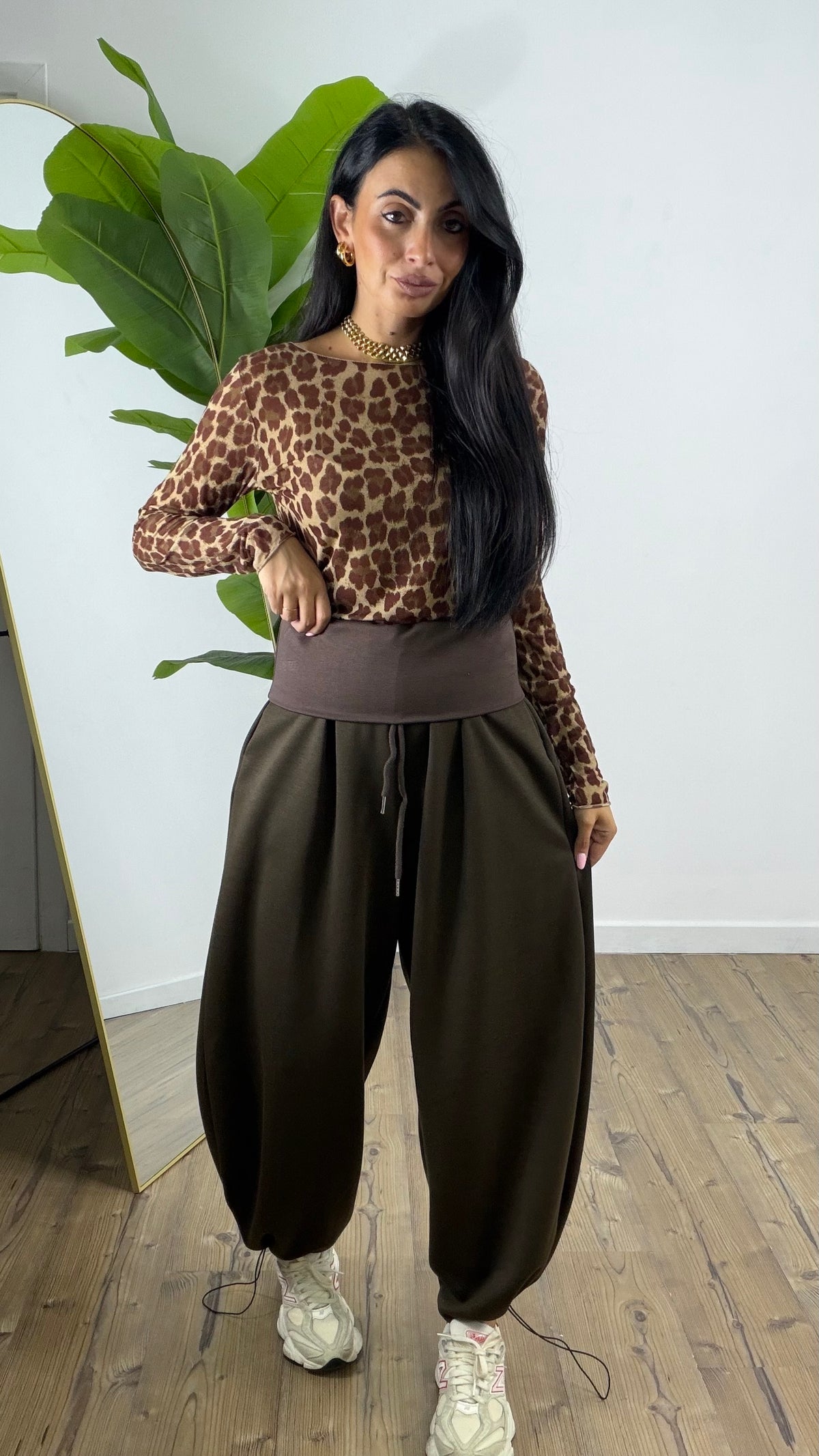 Pantalone tuta 10032-marrone