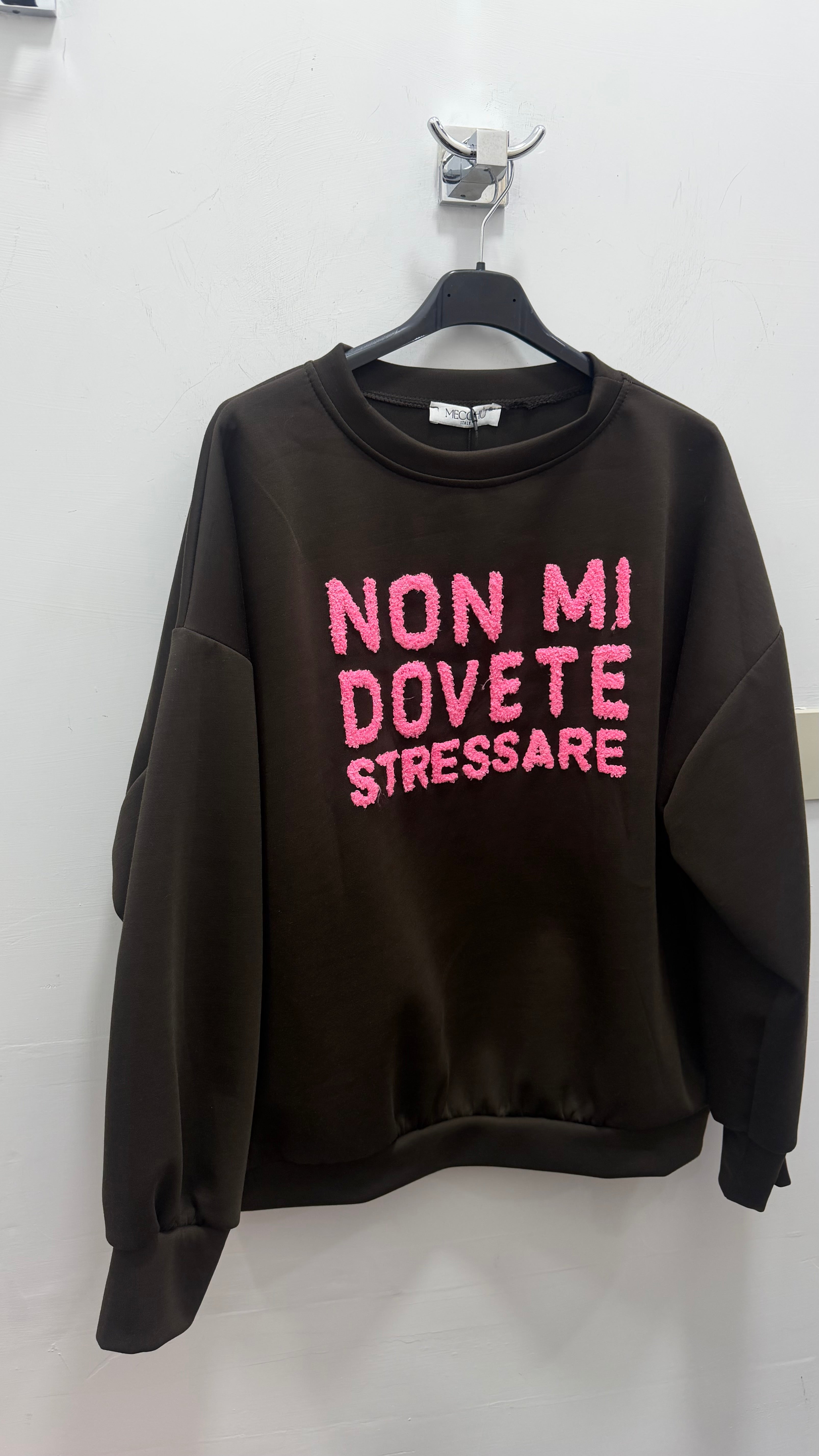 Felpa Non Mi dovete Stressare
