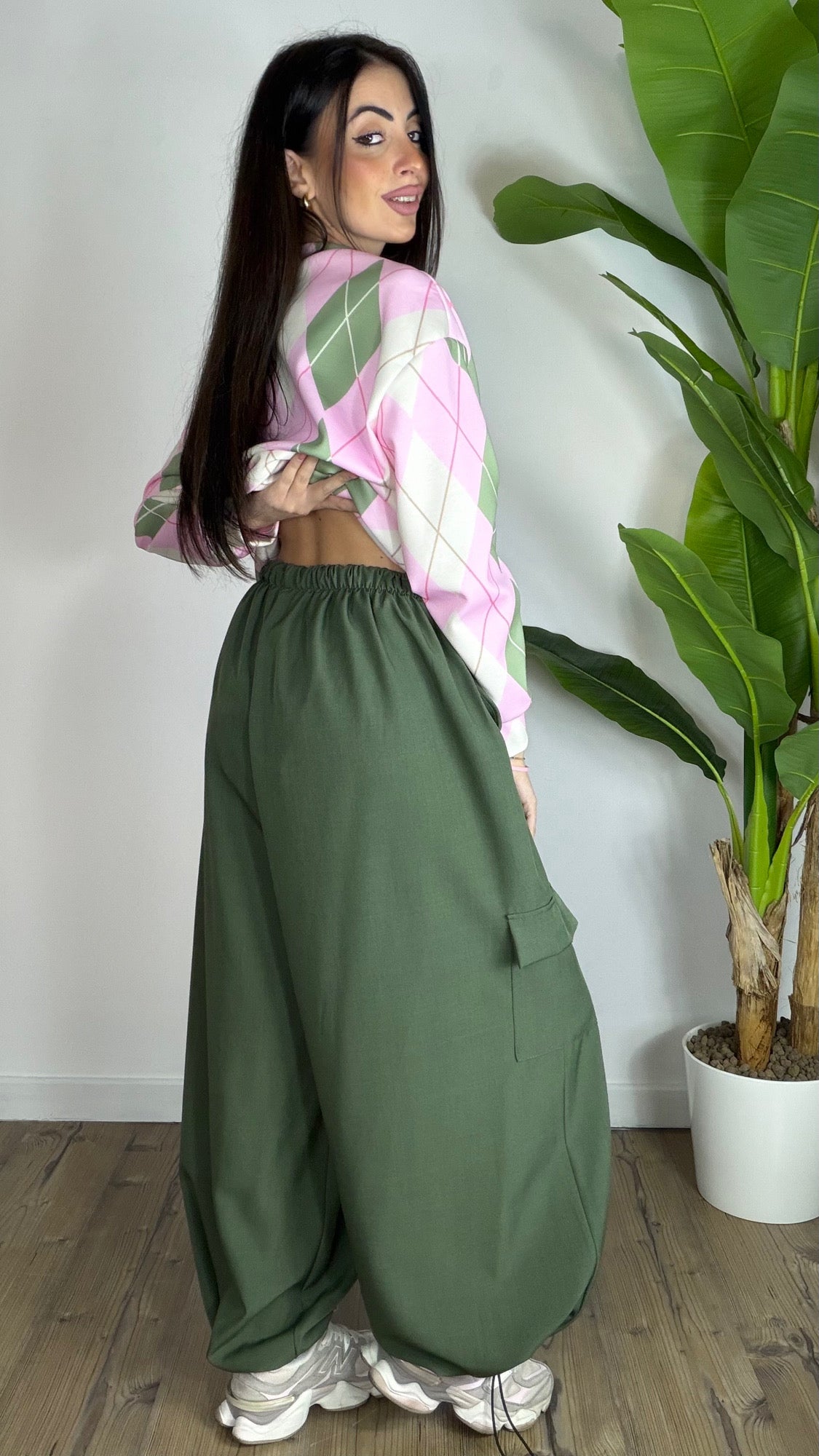Pantalone cargo 17080