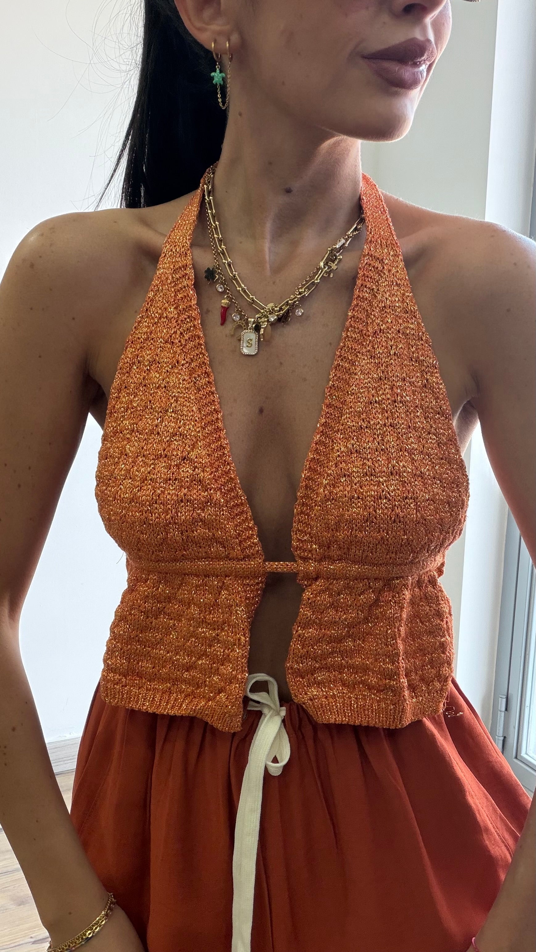 Top Crop uncinetto Lena