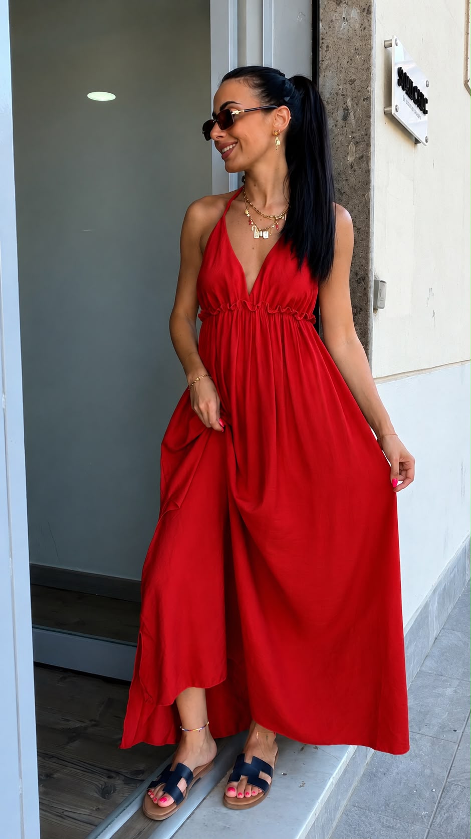 Abito Clarissa Rosso