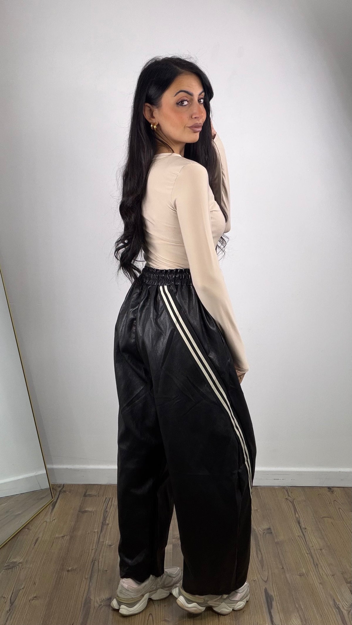 Pantalone Ecopelle Nero 890